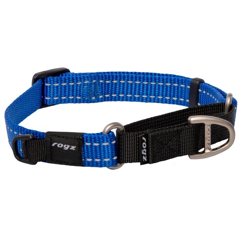 Rogz Control Non-Slip Dog Safety Collar Web Blue Medium