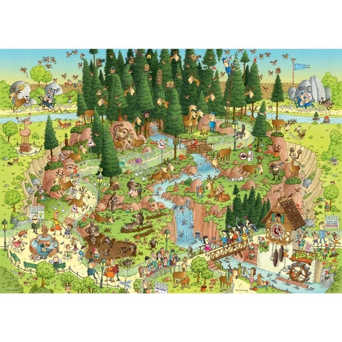 FUNKY ZOO, BLACK FOREST Jigsaw Puzzles 1000 Pieces (HEY29638)