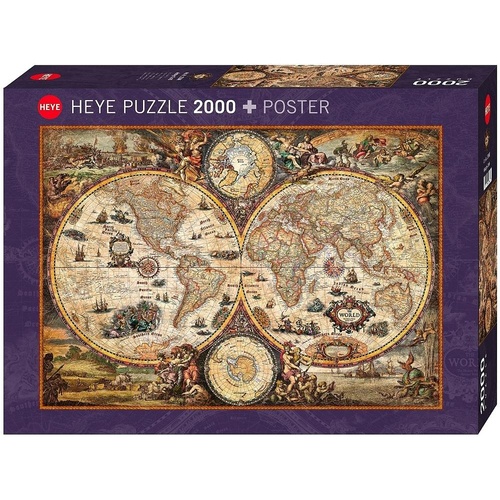MAP ART, VINTAGE WORLD 2000pc (HEY29666)