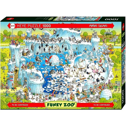 FUNKY ZOO,POLAR HABITAT Jigsaw Puzzles 1000 Pieces (HEY29692)