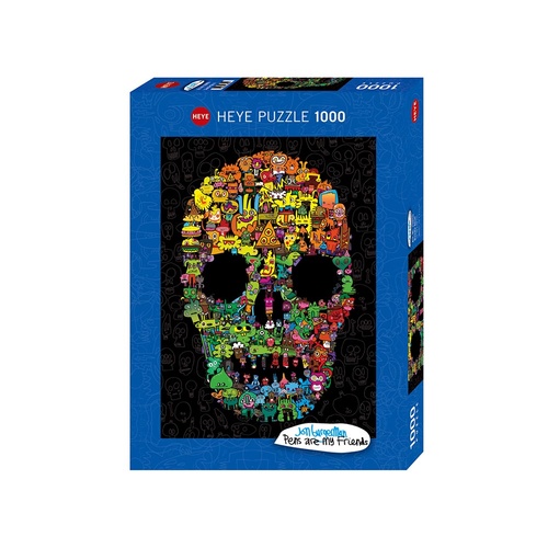 Jon Burgerman Doodle Skull Puzzle 1000pcs (HEY29850)