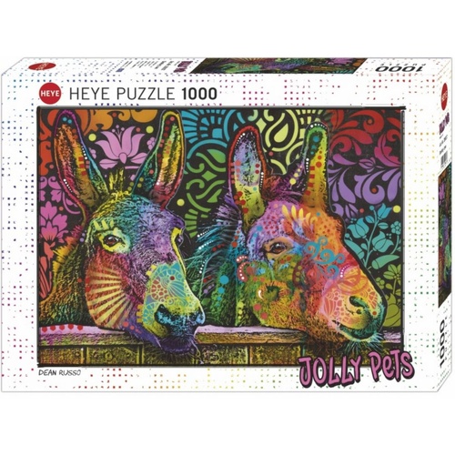 Heye Jolly Pets: Donkey Love by Dean Russo Jigsaw Puzzle 1000 Pieces