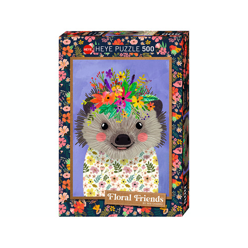 Heye Floral Friends Hedgehog by Mia Charro Jigsaw Puzzle 500 Pieces (HEY29952)