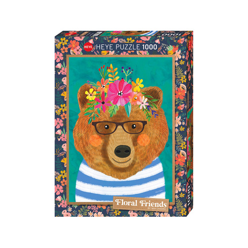 Heye Floral Friends Gentle Bruin by Mia Charro Jigsaw Puzzle 1000pcs (HEY29970)