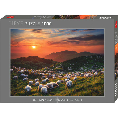 Heye Sheep & Volcanoes by Alexander Von Humboldt Jigsaw Puzzle 1000pc (HEY29977)