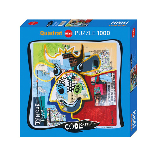 Heye Cool Cattle Dotted Cow by Fredi Gertsch Jigsaw Puzzle 1000pcs (HEY29985)