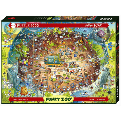 Heye Funky Zoo Cosmic Habitat Jigsaw Puzzle 1000 Pieces (HEY30013)