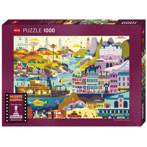 Heye Movie Masters Wes Anderson Jigsaw Puzzle 1000 Pieces (HEY30020)