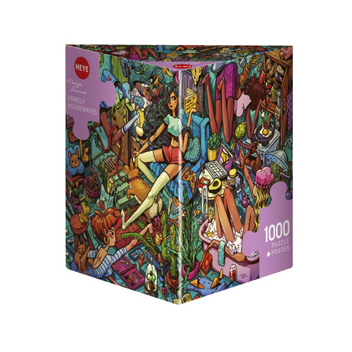 Heye Tiurina Homely Housemates Jigsaw Puzzle + Poster 1000 Pieces (HEY30022)