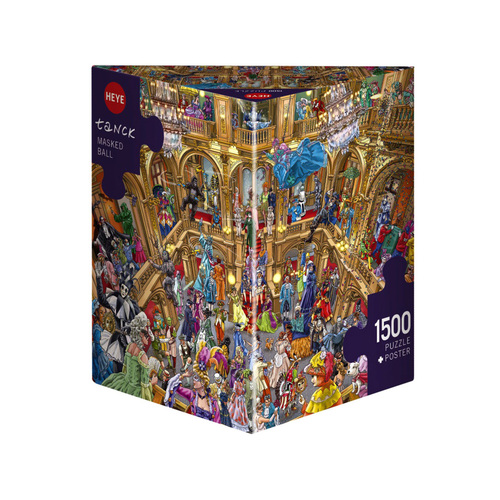 Heye Tanck Masked Ball Jigsaw Puzzle + Poster 1500 Pieces (HEY30023)