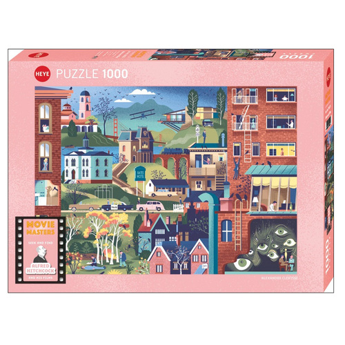Heye Movie Masters Hitchcock Films Jigsaw Puzzle 1000 Pieces (HEY30029)