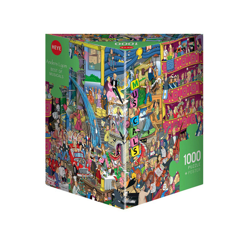 Heye Lyon Best of Musicals Jigsaw Puzzle + Poster 1000 Pieces (HEY30044)
