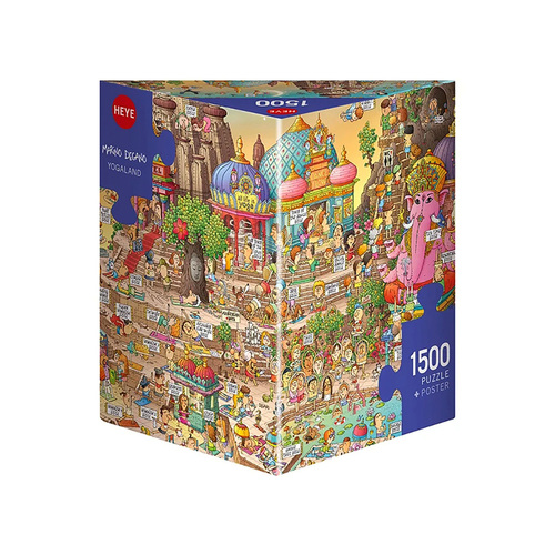 Heye Degano Yogaland Jigsaw Puzzle + Poster 1500 Pieces (HEY30047)
