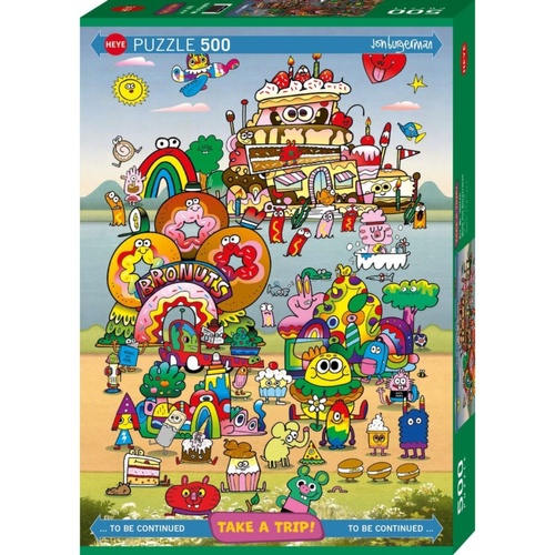 Heye Take A Trip with Jon Burgerman Jigsaw Puzzle 500 Pieces