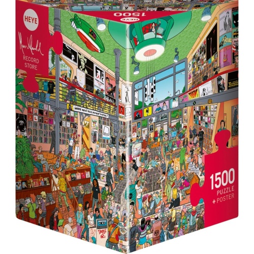 Heye Record Store by Marc Herold Jigsaw Puzzle 1500 Pieces