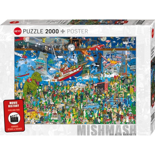 Heye Movie History by Alex Bennett Jigsaw Puzzle 2000 Pieces