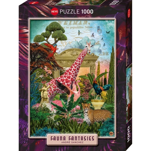 Heye Fauna Fantasies Giraffolove Jigsaw Puzzle 1000 Pieces