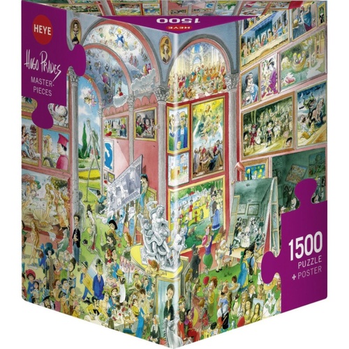 Heye Masterpieces Jigsaw Puzzle Triangular Box 1500 Pieces