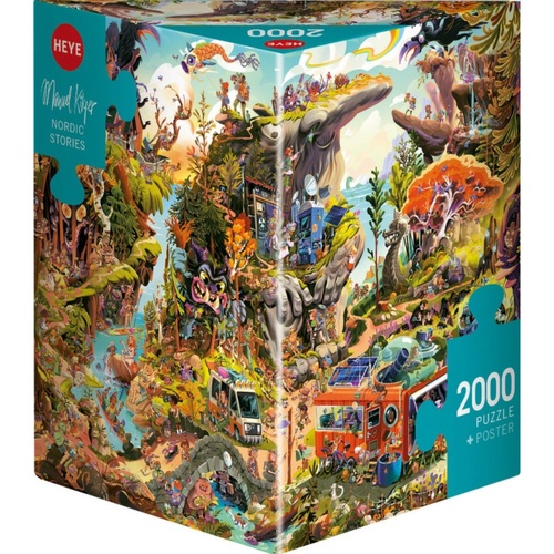 Heye Nordic Stories Jigsaw Puzzle Triangular Box 2000 Pieces