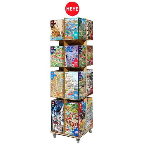Heye Rotating Display Stand for Triangular Puzzles Retail Rack