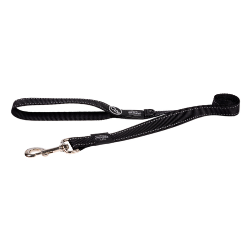 Rogz Classic Reflective Dog Safety Lead Black XL