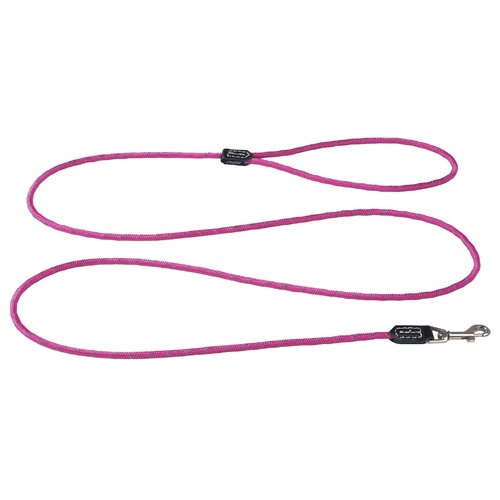 Rogz Classic Rope Genuine Leather Cuffs Dog Lead Pink Small