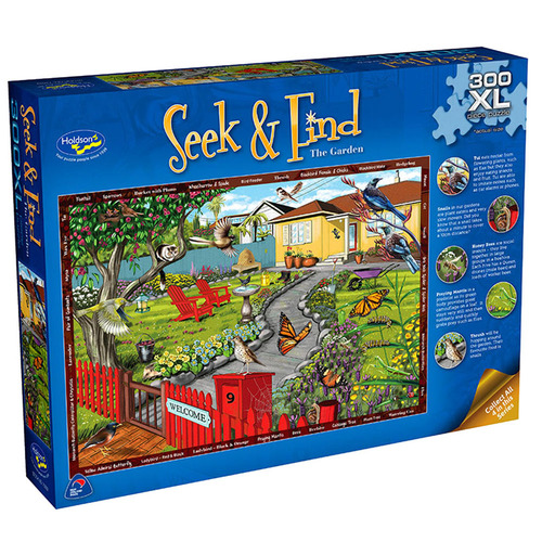 Seek & Find The Garden Jigsaw Puzzles 300 Pieces XL (HOL730322)