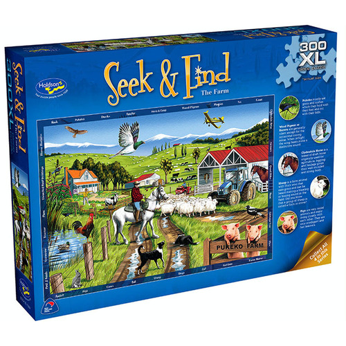 Seek & Find The Farm Jigsaw Puzzles 300 Pieces XL (HOL730346)