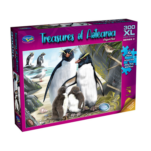 Holdson Treasures of Aotearoa Penguin Pride Jigsaw Puzzle XL 300pcs (HOL730773)