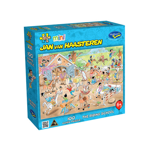 Holdson Jan Van Haasteren Riding School Mini Jigsaw Puzzle 100pcs (HOL731077)