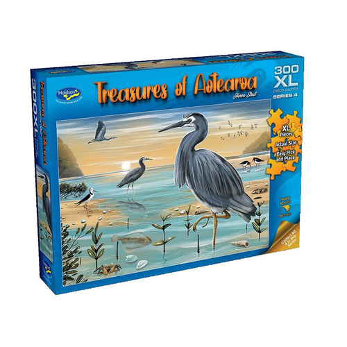 Holdson Treasures of Aotearoa Herons Strut Jigsaw Puzzle XL 300pcs (HOL731206)