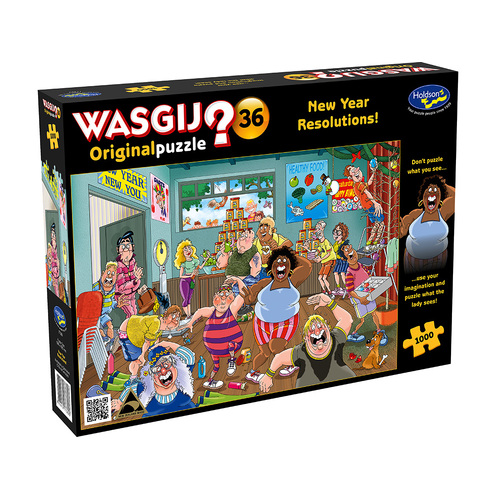 Holdson Wasgij Original 36 New Year Resolutions Jigsaw Puzzle 1000pc (HOL773893)