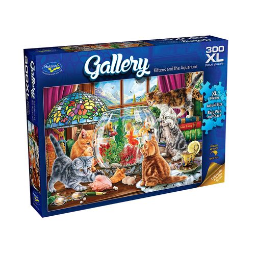 Holdson Gallery Series 9 Kittens & the Aquarium Jigsaw Puzzle XL (HOL775231)