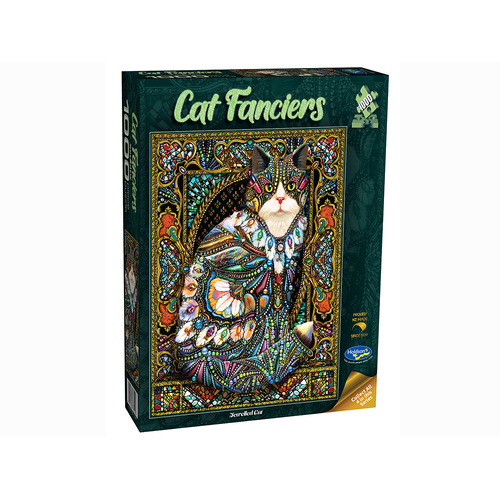 Holdson Cat Fanciers Jewelled Cat Jigsaw Puzzle 1000 Pieces (HOL775408)