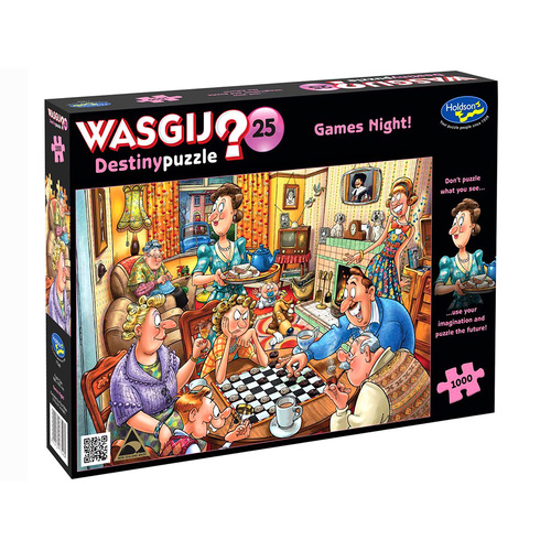 Holdson Wasgij Destiny 25 Games Night Jigsaw Puzzle 1000pcs (HOL775484)