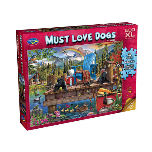 Holdson Must Love Dogs Dock Dogs Jigsaw Puzzle XL 500pcs (HOL775521)
