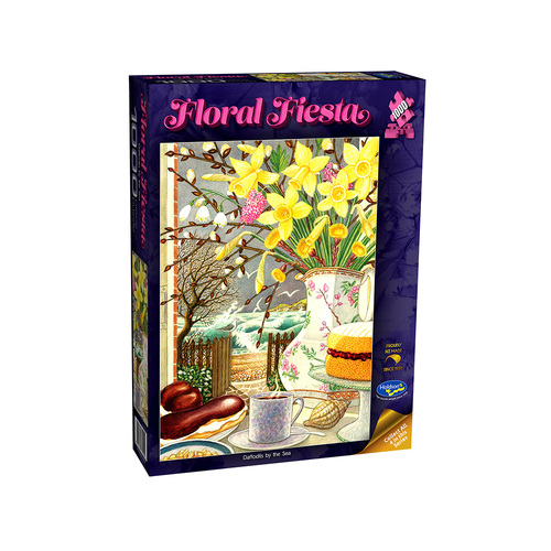 Holdson Floral Fiesta Daffodils by the Sea Jigsaw Puzzle 1000pcs (HOL775552)
