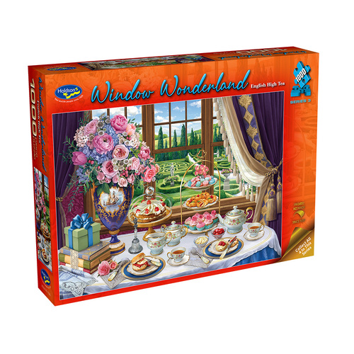 Holdson Window Wonderland English High Tea Jigsaw Puzzle 1000pcs (HOL775606)