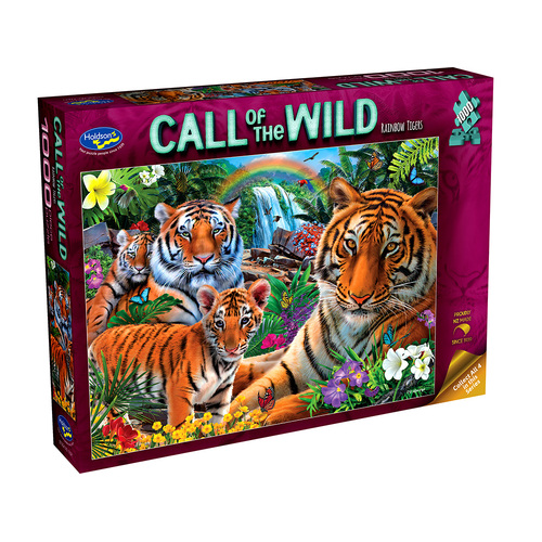 Holdson Call of the Wild Rainbow Tigers Jigsaw Puzzle 1000pcs (HOL775712)
