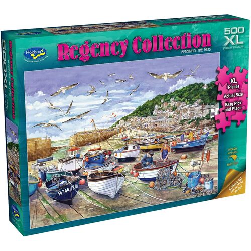 Holdson Regency Collection Repairing the Nets Jigsaw Puzzle XL 500pc (HOL775842)
