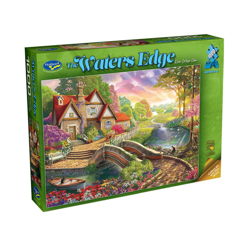 Holdson The Waters Edge River Cottage Calm Jigsaw Puzzle 1000pcs (HOL775941)