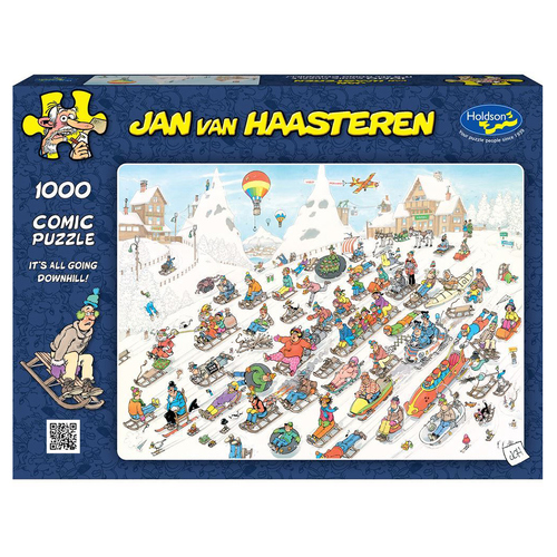 Holdson Jan Van Haasteren Its All Going Downhill Jigsaw Puzzle (HOL775996)