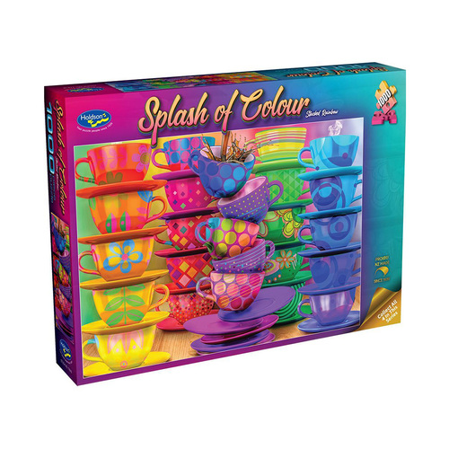Holdson Splash of Colour Stacked Rainbow Jigsaw Puzzle 1000pcs (HOL776160)