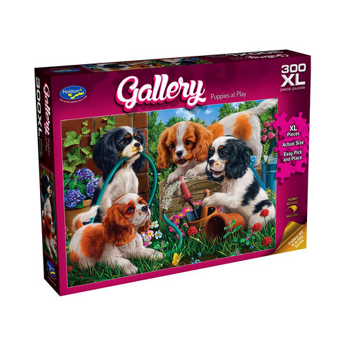 Holdson Gallery Series 10 Puppies at Play Jigsaw Puzzle XL 300pcs (HOL776856)