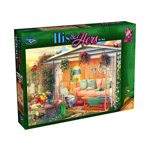 Holdson His & Hers She Shed Jigsaw Puzzle 1000 Pieces (HOL777020)
