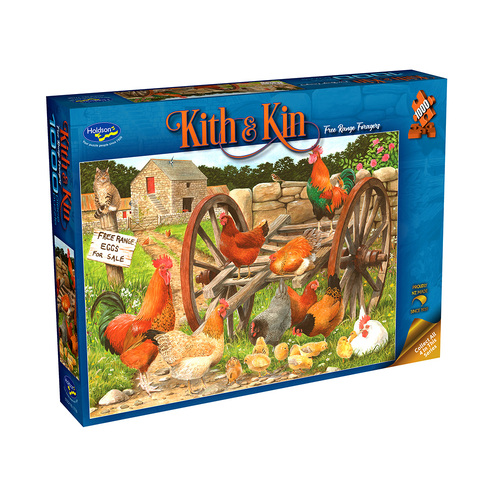 Holdson Kith & Kin Free Range Foragers Jigsaw Puzzle 1000pcs (HOL777068)
