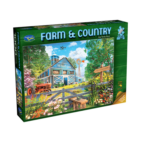 Holdson Farm & Country Oak Valley Farm Jigsaw Puzzle 1000pcs (HOL777129)