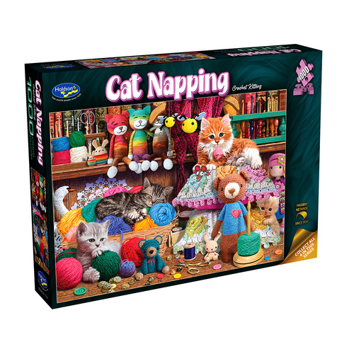 Holdson Cat Napping Crochet Kittens Jigsaw Puzzle 1000pcs (HOL777259)