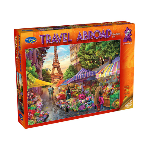 Holdson Travel Abroad Flower Market Paris Jigsaw Puzzle 1000pcs (HOL777372)