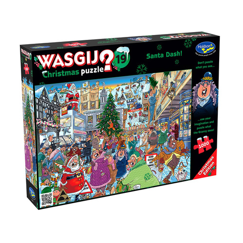 Holdson Wasgij Christmas 19 Santa Dash Jigsaw Puzzle 1000pcs (HOL777655)